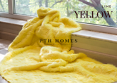 Lime Yellow Fur Throw